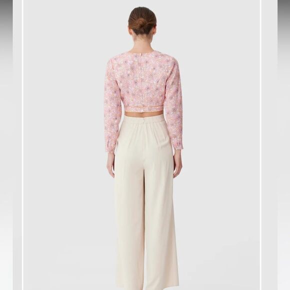 Keepsake the label long sleeve V neck crop top size XS - Picture 3 of 16